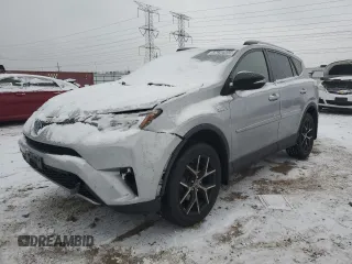 2017 Toyota RAV4 Hybrid SE with VIN JTMJJREV2HD077614, listed as a Copart auction lot 87924205 with 92,896 mi miles and Salvage Title. Bid and sale history available at carsss.com. Image 1.