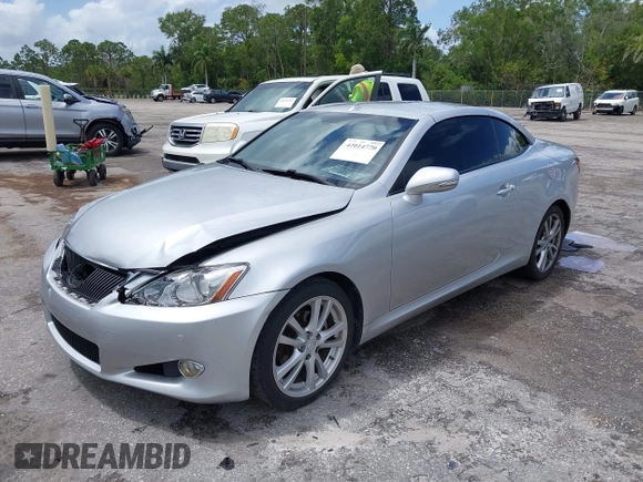 2010 Lexus IS 250 C z VIN JTHFF2C27A2509444, wystawiony jako IAAI lot #42014770 z przebiegiem 101 591 mil mil oraz . Historia ofert i sprzedaży dostępna na DreamBid. Obrazek 2.
