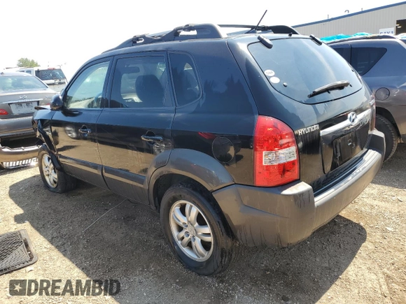 2007 Hyundai Tucson SE with VIN KM8JN12D27U670059, listed as a Copart auction lot 66517934 with 205,893 mi miles and Salvage Title. Bid and sale history available at carsss.com. Image 2.