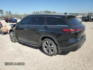 2025 Infiniti QX60 with VIN 5N1AL1FRXSC331074, listed as a Copart auction lot 48482905 with 7,769 mi miles and Salvage title. Bid and sale history available at DreamBid. Image 2.