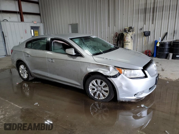 2010 Buick LaCrosse CX with VIN 1G4GB5EG6AF134422, listed as a Copart auction lot 54991575 with Not Provided miles and Salvage Title. Bid and sale history available at DreamBid. Image 4.