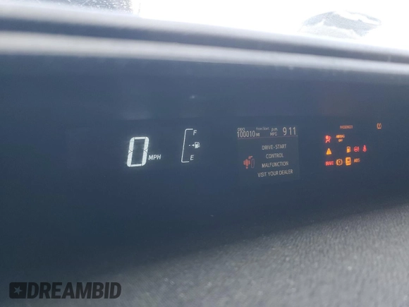 2015 Toyota Prius One z VIN JTDKDTB36F1587118, wystawiony jako Copart lot #59422605 z przebiegiem 100 010 mil mil oraz Szkoda całkowita • Salvage title. Historia ofert i sprzedaży dostępna na DreamBid. Obrazek 9.