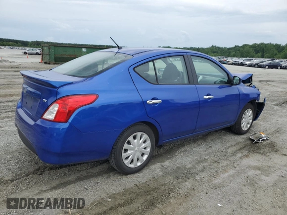 2017 Nissan Versa S with VIN 3N1CN7AP4HL812471, listed as a Copart auction lot 58919625 with 90,012 mi miles and Salvage title. Bid and sale history available at DreamBid. Image 3.
