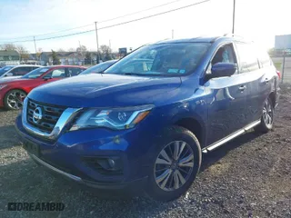 2019 Nissan Pathfinder SV with VIN 5N1DR2MM1KC612656, listed as a IAAI auction lot 40863170 with 64,769 mi miles. Bid and sale history available at carsss.com. Image 2.