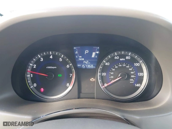 2013 Hyundai Accent GLS with VIN KMHCT4AEXDU464526, listed as a IAAI auction lot 41904354 with 157,368 mi miles. Bid and sale history available at carsss.com. Image 7.