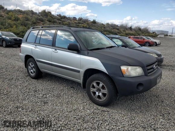 2005 Toyota Highlander with VIN JTEEP21A350110922, listed as a Copart auction lot 54382275 with 256,375 mi miles and Clean Title. Bid and sale history available at DreamBid. Image 4.