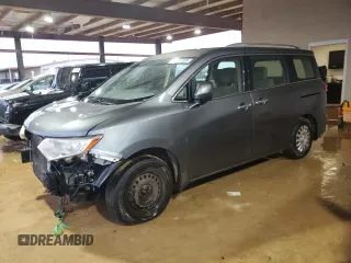 2014 Nissan Quest S with VIN JN8AE2KP6E9107248, listed as a Copart auction lot 43014725 with 126,256 mi miles and Salvage Title. Bid and sale history available at carsss.com. Image 1.