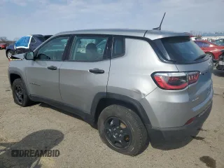 2019 Jeep Compass Sport with VIN 3C4NJDAB4KT775160, listed as a Copart auction lot 48569715 with 193,388 mi miles and Salvage title. Bid and sale history available at DreamBid. Image 2.