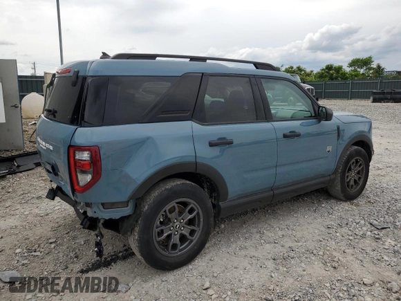 2022 Ford Bronco Sport Big Bend z VIN 3FMCR9B62NRD10906, wystawiony jako Copart lot #59167885 z przebiegiem 46 433 mil mil oraz Szkoda całkowita • Salvage title. Historia ofert i sprzedaży dostępna na DreamBid. Obrazek 3.