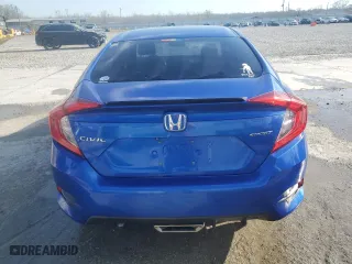 2019 Honda Civic Sedan Sport with VIN 19XFC2F84KE008123, listed as a Copart auction lot 48911895 with 112,196 mi miles and Salvage Title. Bid and sale history available at carsss.com. Image 6.