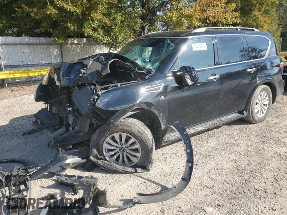 2021 Nissan Armada SV with VIN JN8AY2AC6M9147611, listed as a Copart auction lot 84439934 with Not Provided miles and Salvage Title. Bid and sale history available at carsss.com. Image 1.