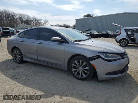 2016 Chrysler 200 S with VIN 1C3CCCBG3GN161105, listed as a Copart auction lot 47258675 with 188,367 mi miles and Salvage Title. Bid and sale history available at carsss.com. Image 4.