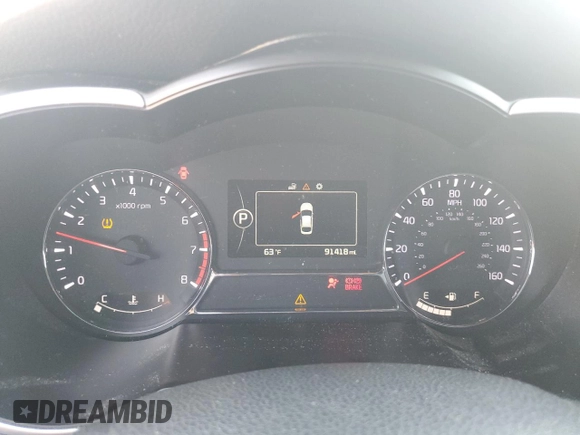 2015 Kia Optima SX with VIN 5XXGR4A76FG497294, listed as a Copart auction lot 48822885 with 91,418 mi miles and Salvage Title. Bid and sale history available at carsss.com. Image 9.