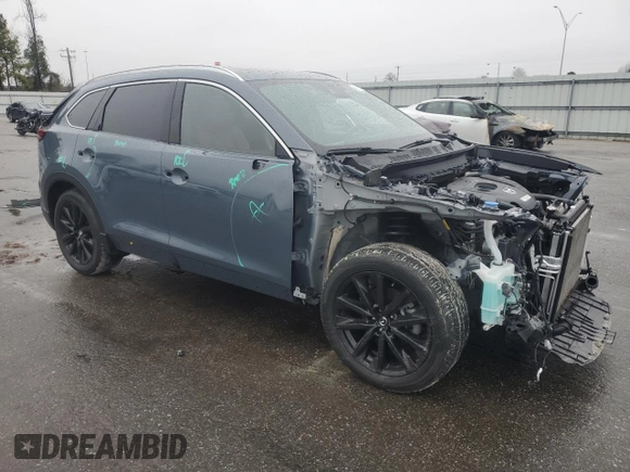 2022 Mazda CX-9 Grand Touring with VIN JM3TCBDY6N0613660, listed as a Copart auction lot 45168735 with 27,997 mi miles and Salvage Title. Bid and sale history available at carsss.com. Image 4.