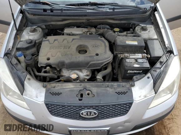 2007 Kia Rio LX with VIN KNADE123276203105, listed as a Copart auction lot 74020064 with 170,276 mi miles and Non Repairable. Bid and sale history available at carsss.com. Image 11.