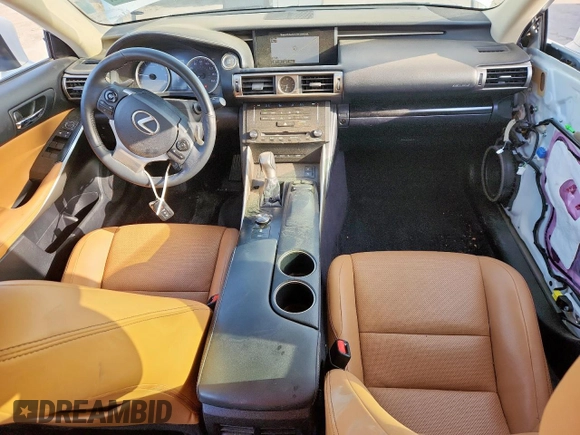 2014 Lexus IS 250 z VIN JTHCF1D25E5015373, wystawiony jako Copart lot #63632175 z przebiegiem 129 137 mil mil oraz Szkoda całkowita • Salvage title. Historia ofert i sprzedaży dostępna na DreamBid. Obrazek 8.