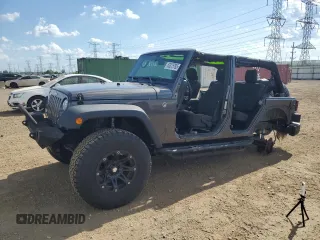 2017 Jeep Wrangler Unlimited Sport with VIN 1C4BJWDG8HL553697, listed as a Copart auction lot 63375785 with 83,573 mi miles and Salvage title. Bid and sale history available at DreamBid. Image 1.