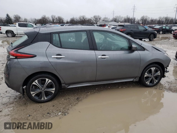 2022 Nissan LEAF SV Plus with VIN 1N4BZ1CVXNC556422, listed as a Copart auction lot 84870204 with 36,481 mi miles and Salvage Title. Bid and sale history available at DreamBid. Image 3.