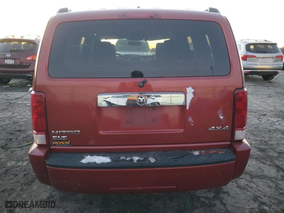 2007 Dodge Nitro SLT with VIN 1D8GU58K47W682072, listed as a Copart auction lot 41380275 with 175,330 mi miles and Salvage Title. Bid and sale history available at carsss.com. Image 6.
