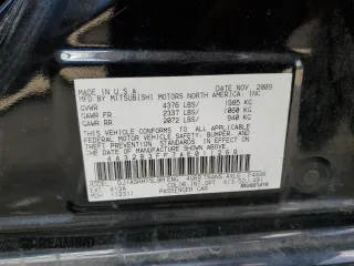 2010 Mitsubishi Galant ES with VIN 4A32B3FF7AE011269, listed as a Copart auction lot 79068434 with 67,609 mi miles and Salvage Title. Bid and sale history available at carsss.com. Image 12.