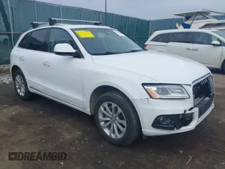 2017 Audi Q5 Premium with VIN WA1C2AFP5HA006846, listed as a IAAI auction lot 41560596 with 159,656 mi miles. Bid and sale history available at carsss.com. Image 1.
