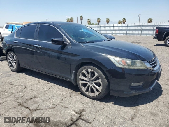 2015 Honda Accord Sport with VIN 1HGCR2F54FA257989, listed as a Copart auction lot 56375705 with 142,746 mi miles and Salvage Title. Bid and sale history available at DreamBid. Image 4.