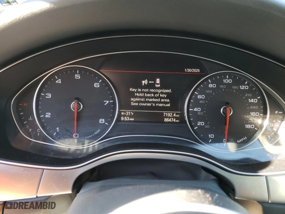 2015 Audi A6 2.0T Premium Plus with VIN WAUGFAFC3FN032096, listed as a Copart auction lot 42853395 with 85,474 mi miles and Salvage Title. Bid and sale history available at carsss.com. Image 9.