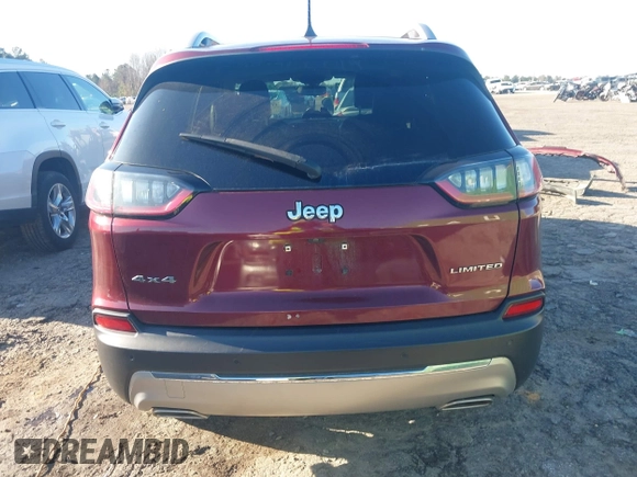 2019 Jeep Cherokee Limited with VIN 1C4PJMDX8KD441154, listed as a IAAI auction lot 41743392 with 121,141 mi miles and . Bid and sale history available at DreamBid. Image 17.