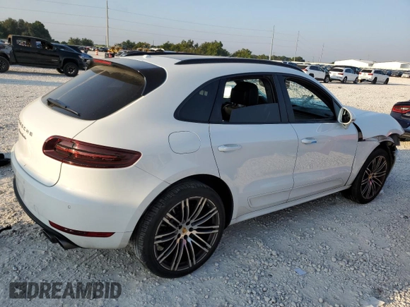 2016 Porsche Macan Turbo with VIN WP1AF2A55GLB94959, listed as a Copart auction lot 68071894 with Not provided miles and Salvage title. Bid and sale history available at DreamBid. Image 3.