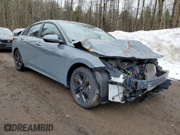 2022 Hyundai Elantra SEL with VIN KMHLM4AG3NU215629, listed as a Copart auction lot 51053045 with 109,687 mi miles and Salvage Title. Bid and sale history available at DreamBid. Image 4.