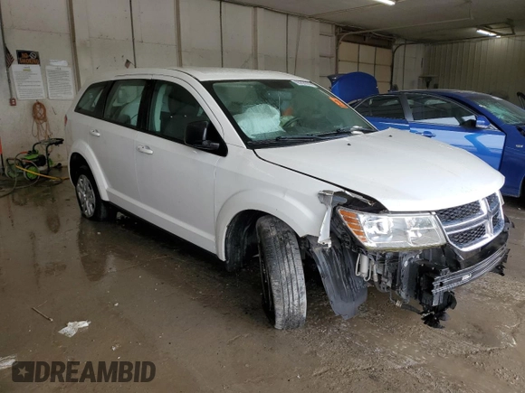 2015 Dodge Journey SE z VIN 3C4PDCAB0FT720639, wystawiony jako Copart lot #55200395 z przebiegiem 105 640 mil mil oraz Szkoda całkowita • Salvage title. Historia ofert i sprzedaży dostępna na DreamBid. Obrazek 4.