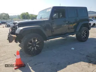2014 Jeep Wrangler Unlimited Sahara with VIN 1C4BJWEG2EL206084, listed as a Copart auction lot 62335475 with 106,473 mi miles and Salvage title. Bid and sale history available at DreamBid. Image 1.