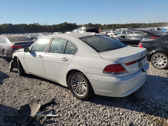 2004 BMW 7 Series 745i with VIN WBAGL63484DP68795, listed as a Copart auction lot 77201084 with 134,044 mi miles and Salvage Title. Bid and sale history available at DreamBid. Image 2.