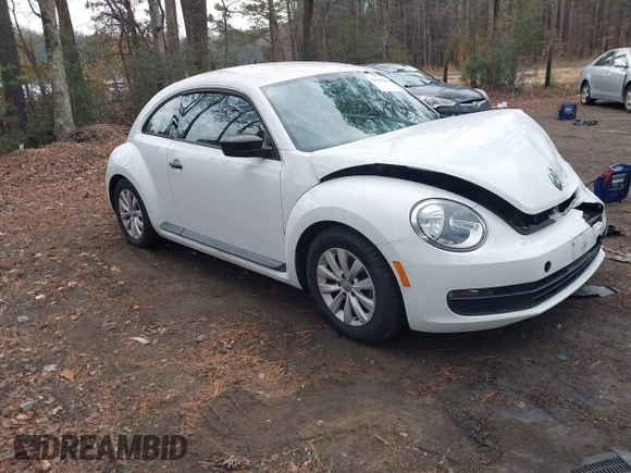 2015 Volkswagen Beetle Fleet Edition with VIN 3VWF17AT6FM608021, listed as a IAAI auction lot 41035216 with 97,892 mi miles and . Bid and sale history available at DreamBid. Image 1.
