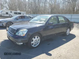 2003 Lexus LS 430 with VIN JTHBN30F330100550, listed as a Copart auction lot 49772375 with 67,928 mi miles and Salvage Title. Bid and sale history available at carsss.com. Image 1.