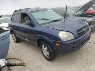 2008 Hyundai Tucson GLS with VIN KM8JM12B78U829998, listed as a Copart auction lot 74198544 with 0 mi miles and Salvage Title. Bid and sale history available at carsss.com. Image 4.