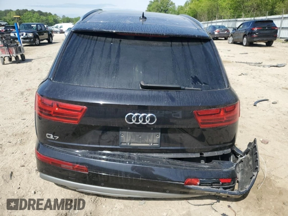 2019 Audi Q7 Premium with VIN WA1AAAF78KD012771, listed as a Copart auction lot 56927625 with 93,806 mi miles and Salvage title. Bid and sale history available at DreamBid. Image 6.