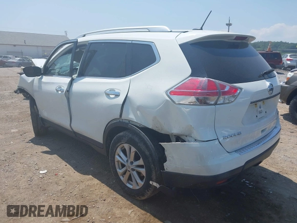 2016 Nissan Rogue SV z VIN KNMAT2MV0GP714595, wystawiony jako IAAI lot #42413568 z przebiegiem 125 921 mil mil oraz . Historia ofert i sprzedaży dostępna na DreamBid. Obrazek 3.