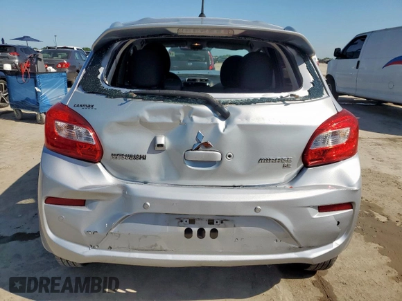 2018 Mitsubishi Mirage SE with VIN ML32A4HJ4JH014404, listed as a Copart auction lot 61178115 with 24,995 mi miles and Salvage title. Bid and sale history available at DreamBid. Image 6.