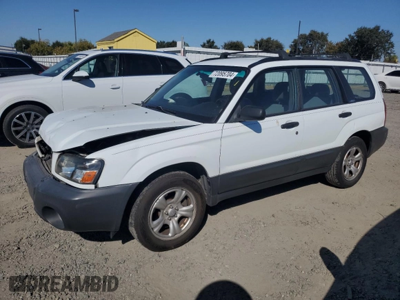 2003 Subaru Forester X with VIN JF1SG63643H728374, listed as a Copart auction lot 72095704 with 204,520 mi miles and Salvage Title. Bid and sale history available at carsss.com. Image 1.