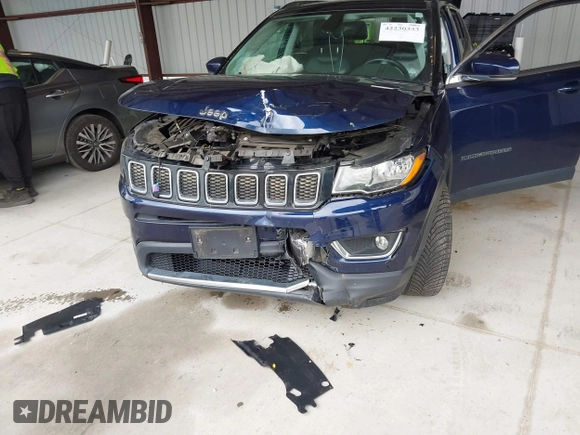2018 Jeep Compass Limited with VIN 3C4NJDCB2JT222325, listed as a IAAI auction lot 42230333 with 65,030 mi miles and . Bid and sale history available at DreamBid. Image 6.