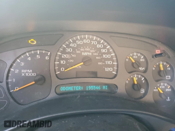 2003 Chevrolet Silverado 1500 LT with VIN 1GCEK19T93E133477, listed as a Copart auction lot 53245875 with 195,546 mi miles and Salvage Title. Bid and sale history available at DreamBid. Image 9.