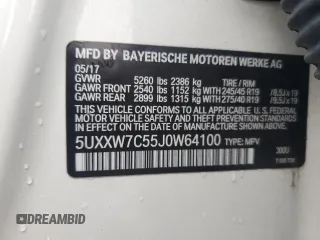2018 BMW X4 M40i with VIN 5UXXW7C55J0W64100, listed as a Copart auction lot 64945913 with 0 mi miles. Bid and sale history available at carsss.com. Image 15.