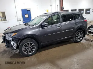 2018 Toyota RAV4 Limited with VIN JTMDFREV2JJ207798, listed as a Copart auction lot 53520235 with 76,657 mi miles and Salvage Title. Bid and sale history available at carsss.com. Image 1.