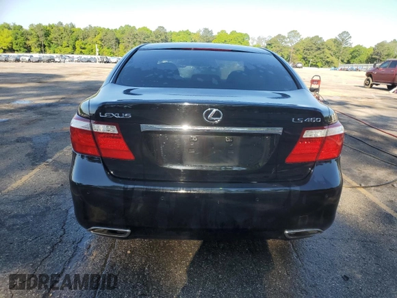 2008 Lexus LS 460 with VIN JTHBL46F485067927, listed as a Copart auction lot 52047645 with 177,648 mi miles and Salvage title. Bid and sale history available at DreamBid. Image 6.
