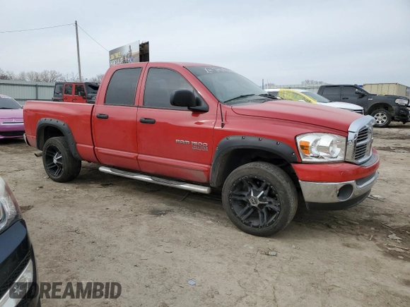 2006 Dodge 1500 SLT with VIN 1D7HA18N26S610099, listed as a Copart auction lot 45713535 with 225,373 mi miles and Salvage Title. Bid and sale history available at carsss.com. Image 4.