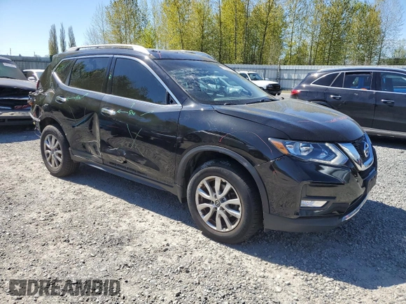 2017 Nissan Rogue SL with VIN 5N1AT2MV0HC733183, listed as a Copart auction lot 53629635 with 125,275 mi miles and Salvage Title. Bid and sale history available at carsss.com. Image 4.
