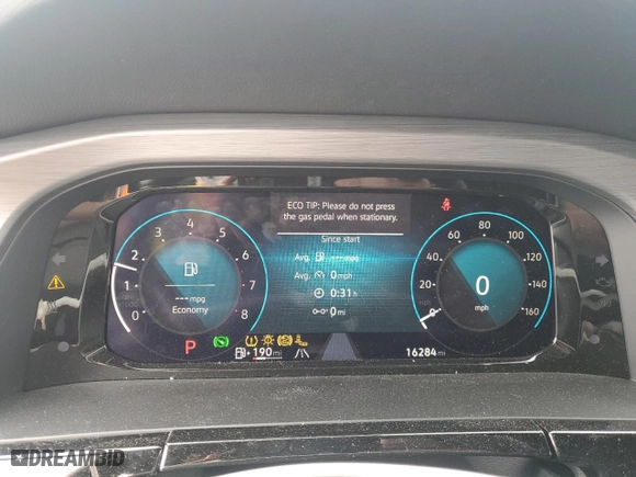 2024 Volkswagen Atlas Cross Sport 2.0T SE with VIN 1V2LE2CAXRC206497, listed as a Copart auction lot 46541015 with 16,284 mi miles and Salvage Title. Bid and sale history available at carsss.com. Image 9.