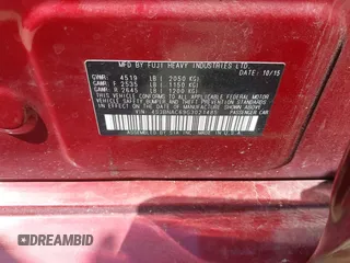 2016 Subaru Legacy Premium with VIN 4S3BNAC69G3021485, listed as a IAAI auction lot 42112733 with 56,014 mi miles and . Bid and sale history available at DreamBid. Image 9.