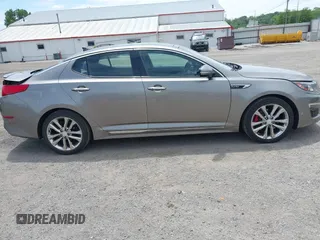 2015 Kia Optima SX Turbo with VIN 5XXGR4A62FG479575, listed as a IAAI auction lot 42357939 with 62,589 mi miles and . Bid and sale history available at DreamBid. Image 13.